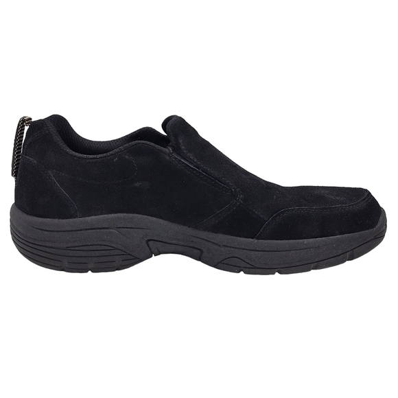 Coleman Loafers Men Size 8.5 Black Suede Leather All Terrain Performance Goring - Picture 2 of 10